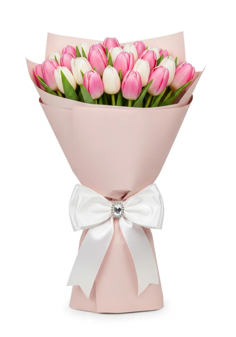 Spring Tulip Blush - Premium Birthday & Thank You & Just Because & Mother's Day flower arrangement | Gemma Flowers delivery