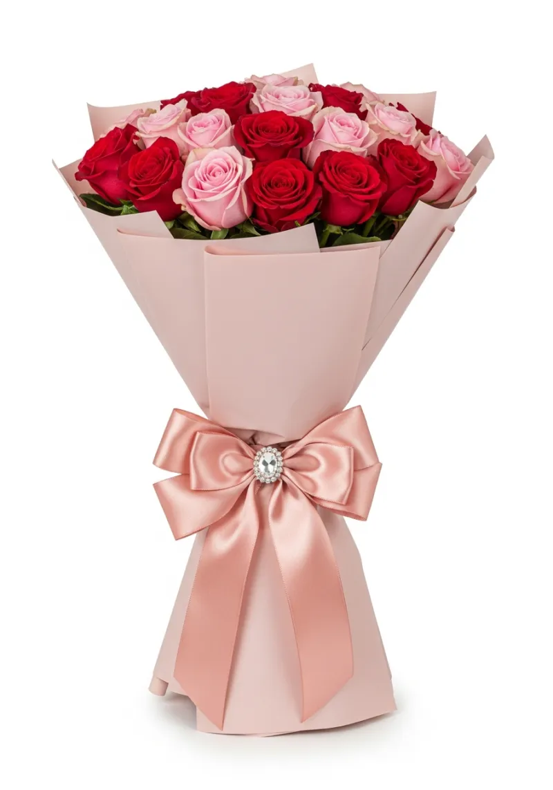 Blush Enchantment - Premium Romance & Anniversary & Birthday flower arrangement | Gemma Flowers delivery