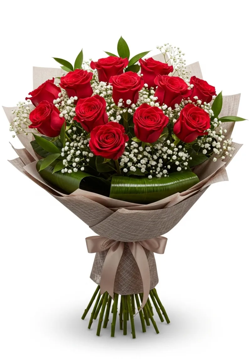 Romantic Roses - Premium Romance & Anniversary flower arrangement | Gemma Flowers delivery