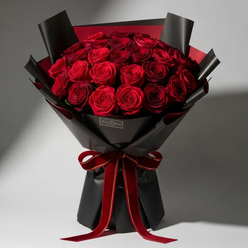 Crimson Passion - Premium Romance & Anniversary flower arrangement | Gemma Flowers delivery