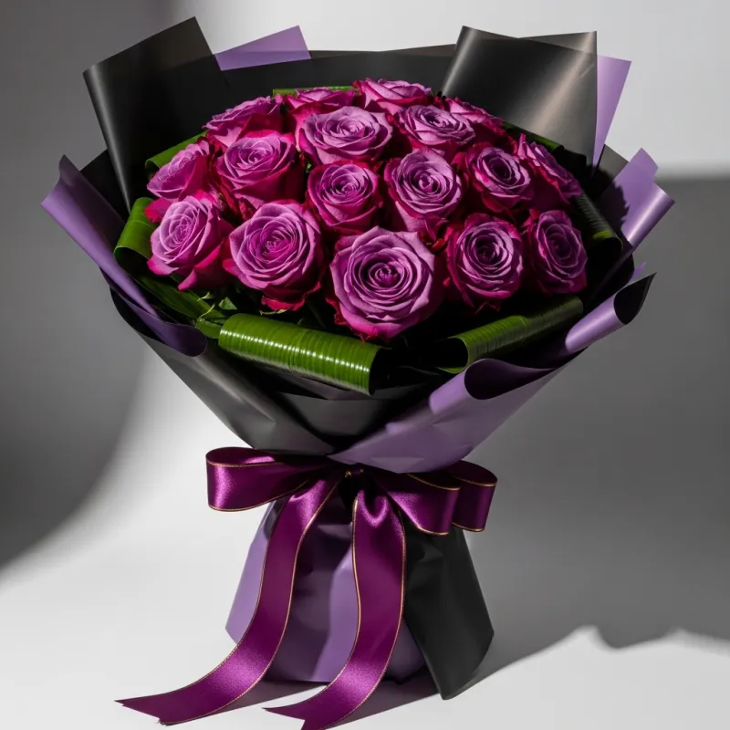 Royal Amethyst - Premium Anniversary & Birthday flower arrangement | Gemma Flowers delivery