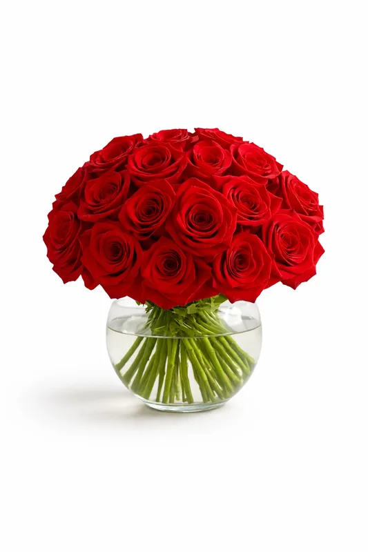 Red Rose Globe - Premium Valentine's Day & Romance & Anniversary flower arrangement | Gemma Flowers delivery