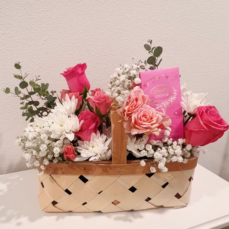 Basket of Admiration - Premium flower arrangement | Gemma Flowers