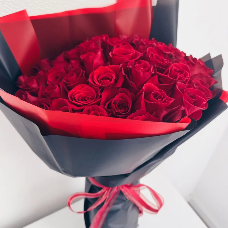 Crimson Passion - Premium Anniversary & Romance & Valentine's Day flower arrangement | Gemma Flowers delivery