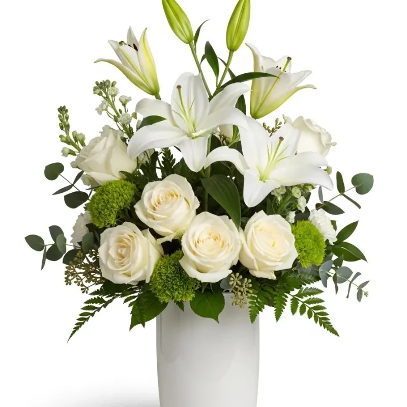 Angelic Dreams - Premium Sympathy & Birthday & Romance flower arrangement | Gemma Flowers delivery